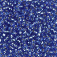 Miyuki rocailles kralen 8/0 - Silverlined dark cornflower blue 8-2431